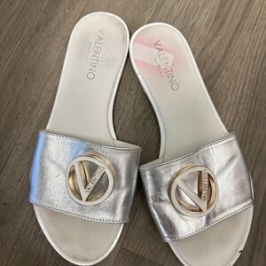 Valentino by Mario Valentino "Bugola" Slide Sandals Sz 10